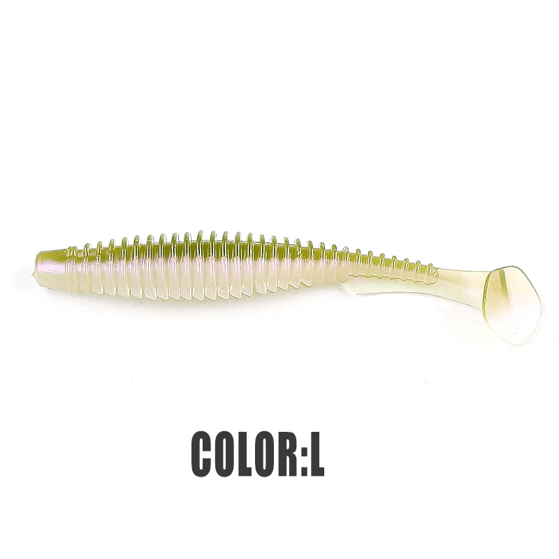 Señuelo suave del depredador supercontinente, cola en T, 51mm/76mm/101mm, señuelo artificial para pesca de lubina con sal, añadir olor a pescado, 2022 - imagen 5