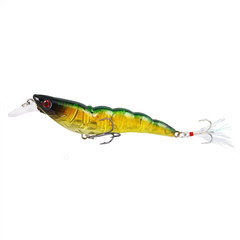 Señuelo de pesca de gambas de ataque completo, 13,6g/9,5 cm, hundimiento de plástico Artificial, perca de camarones, Swimbait, cebo hart, Wobblers, aparejos de Leurre - imagen 4