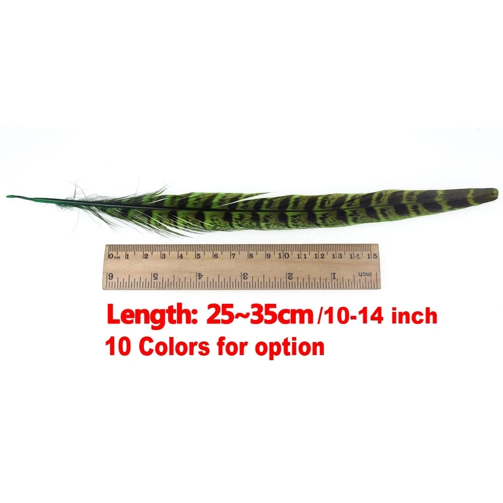 WIFREO-Anillo de 5 piezas para el cuello, pluma de cola de faisán para atar moscas, ninfas, plumas naturales para moscas húmedas, Material de señuelos para atar moscas - imagen 2