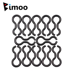 Bimoo, 300/200 Uds., broches rápidos de pesca de latón, accesorios de conector, molde de enlace rápido giratorio, insertos de bucle, aparejos de Clip de ojos de plomo