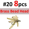 8PCS Brass SIZE 20