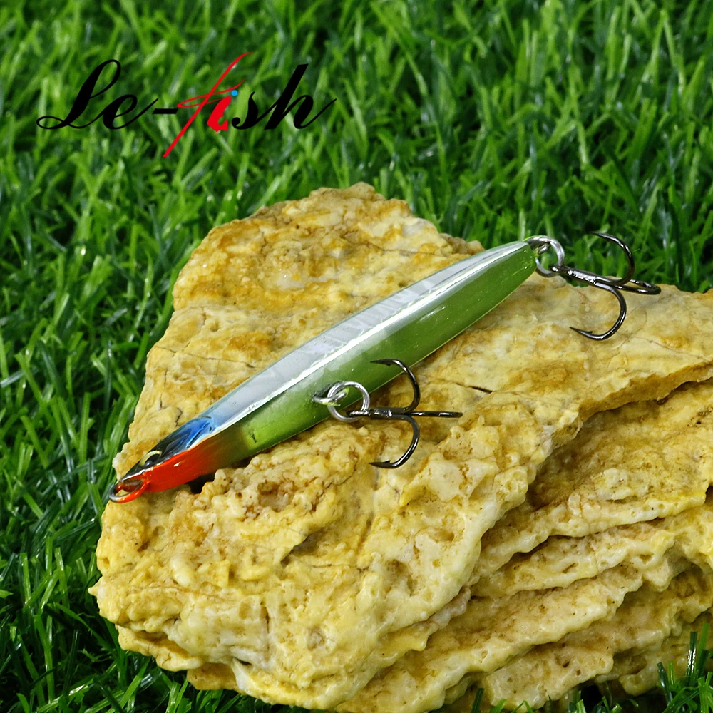 Le fish-señuelo de pesca de lápiz de 60mm y 6g, cebo duro de plástico Artificial para perca, Lucio, Zander