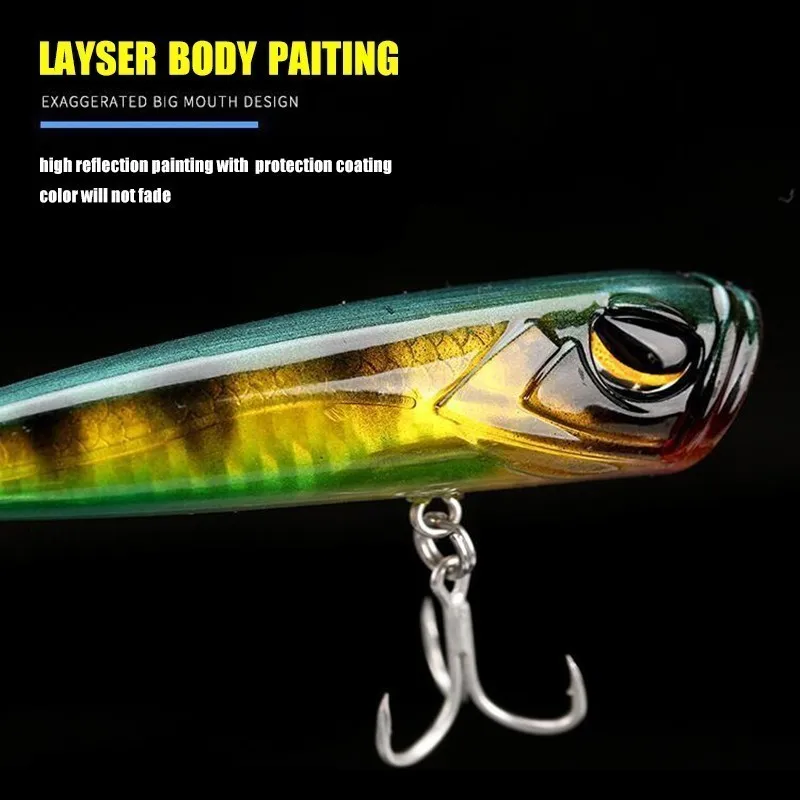 Mini Popper 8cm 15g – Señuelo duro de superficie para Lucio - imagen 2
