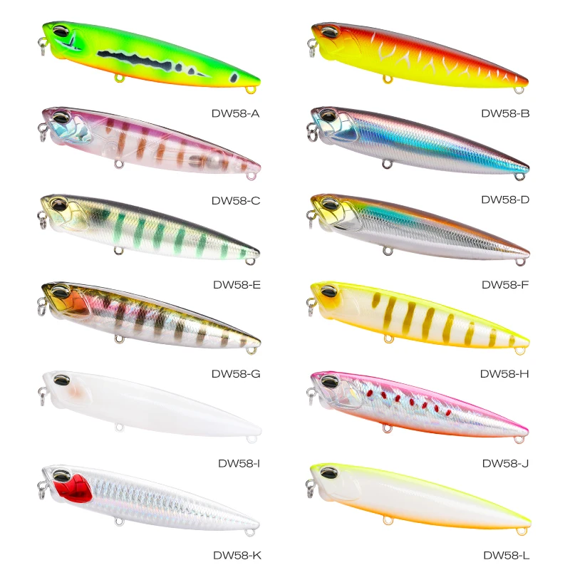 TSURINOYA 110F Topwater Stickbait 110mm 20,5g lápiz flotante señuelo de pesca DW58 Pike Bass cebos duros artificiales Jerkbait - imagen 5