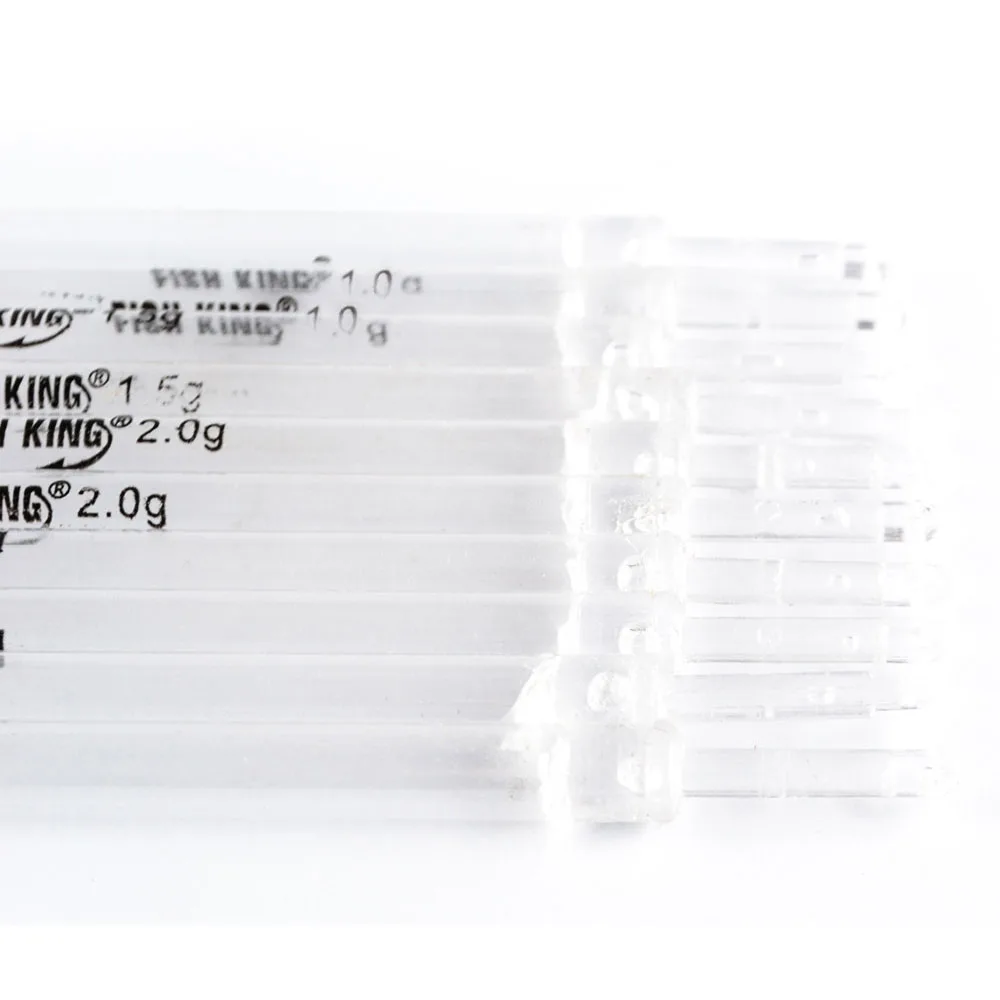 10 unids/set 1/1, 5/2/2, 5/3g tamaño mixto flotador de pesca de plástico duro con tubo transparente boya Vertical aparejos de pesca - imagen 4