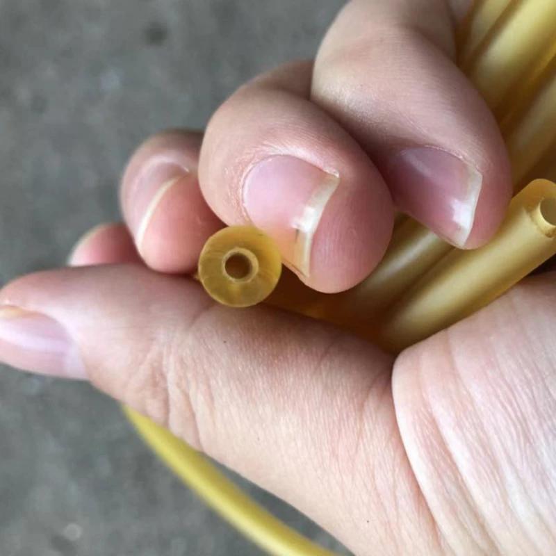 Tirachinas de Fitness para niños, tubo de goma de látex anticongelante, Goma elástica para Pilates, ejercicio físico, cuerda elástica de goma - imagen 4