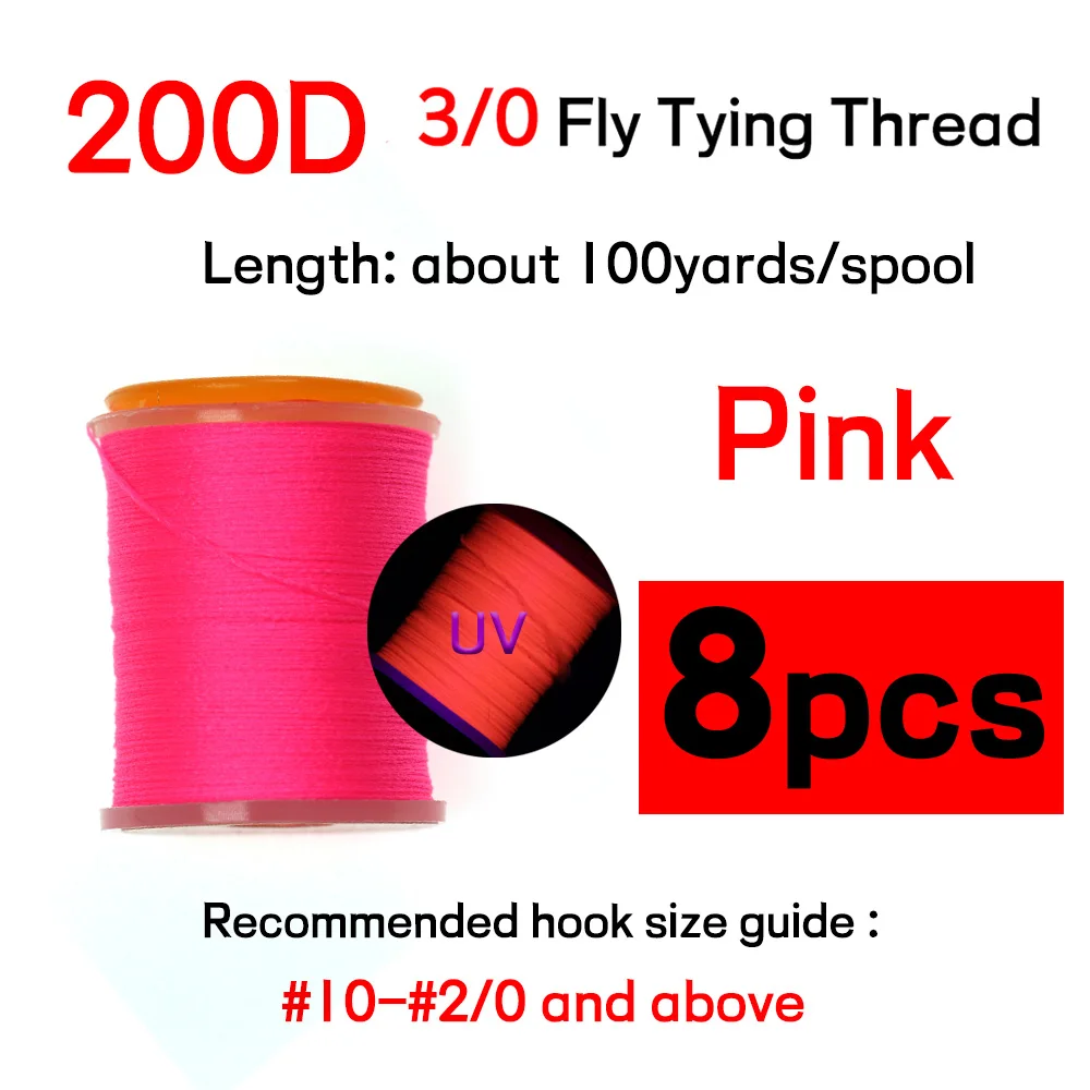 8 Spools pink