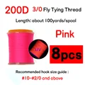 8 Spools pink