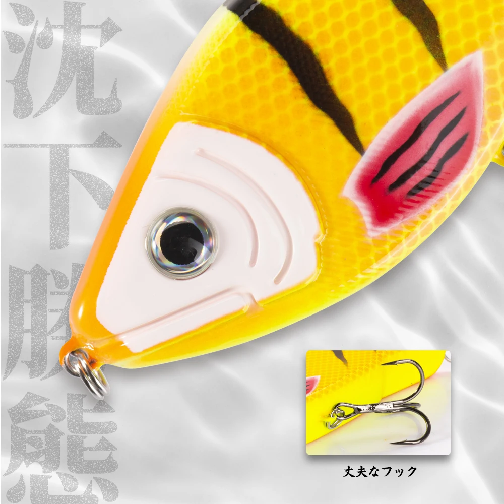 Hunthouse-señuelo de pesca Jerkbait de 90 y 120mm, señuelo de lucio almizclado, cebo de lápiz, cebo de hundimiento lento para pescar, señuelo Jerkbait - imagen 3