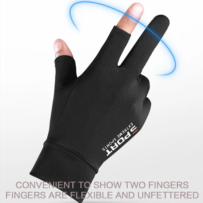 FLYSAND-guantes de pesca Anti-UV para hombre y mujer, protectores solares, antideslizantes, transpirables, para primavera y verano - imagen 2