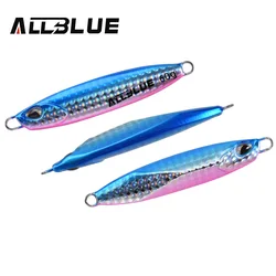 ALLBLUE DRAGER Force-cuchara de Jigging de Metal, 60g, 80g, 100g, cebo Artificial, señuelo de pesca de plantilla lenta, aparejos súper duros