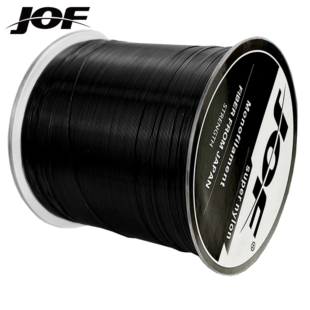 JOF-línea de Pesca de nailon, Material de aparejo Invisible para agua salada, 500m, suave, superfuerte, 2 ~ 13kg, 3,4 ~ 28,6 LB - imagen 3