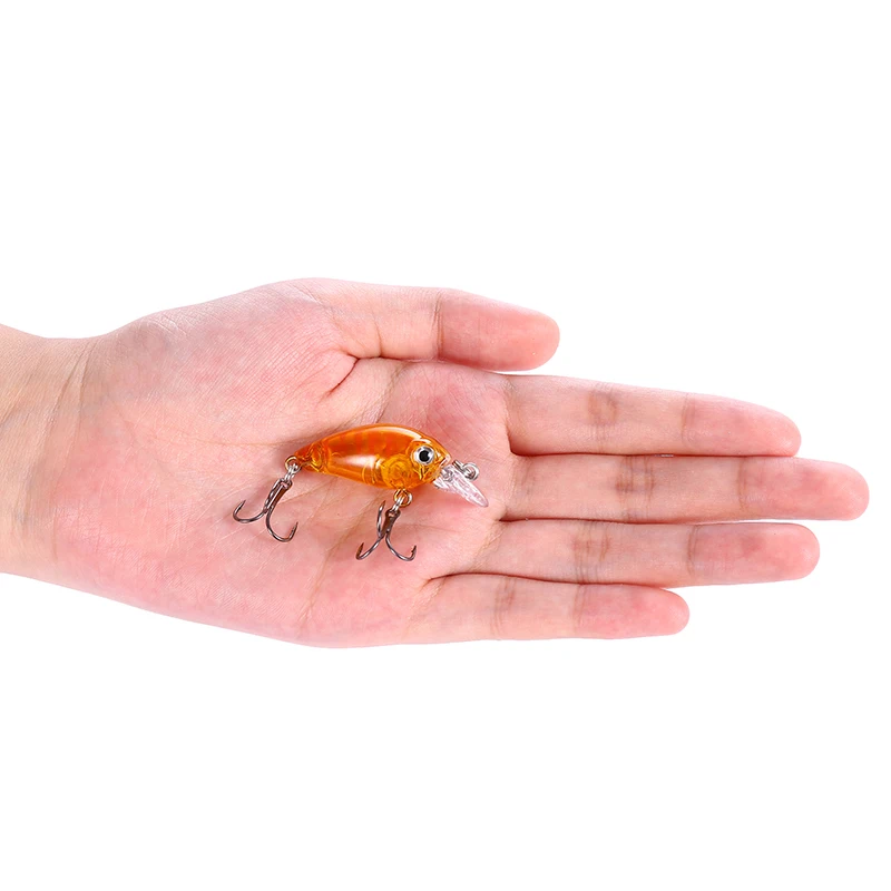 Minnow 4,5 cm 3,8g Señuelos de Pesca cebo con manivela cebo duro Artificial Topwater pesca en el mar Wobblers Lucio perca aparejos de pesca 2020