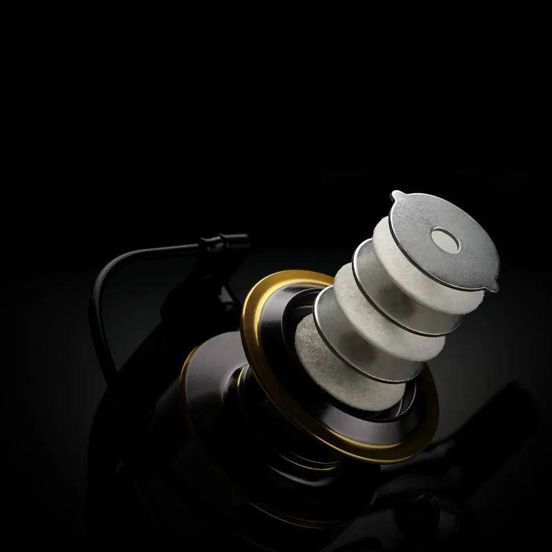 Carrete giratorio 1000s-7000s, arrastre máximo de 8KG, relación de engranaje 5,2: 1, rueda de arrastre de bobina de pesca en agua dulce y salada - imagen 3