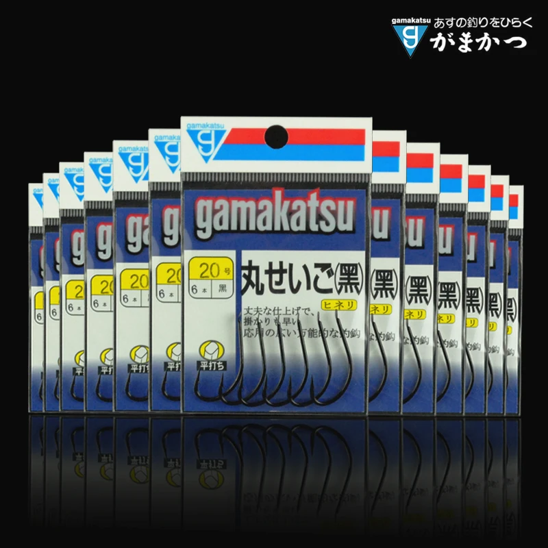Gancho de pesca Gamakatsu japonés, gancho de pescado negro con púas, C1MA1 importado, Gamma Kaz, 100% Original