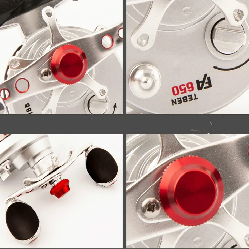 Carrete de pesca con mosca, rueda de balsa grande, bobina cortada izquierda/derecha, fundición a presión con mosca, rueda Hollwe, aparejos de pesca - imagen 4