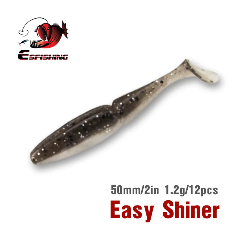 KESFISHING Easy Shiner 2 "Pesca Leurre Souple Artificial silicona simulación cebos blandos inyección aroma y sales Señuelos de Pesca