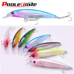 Señuelos de Pesca duros con láser para pececillos, cebos de plástico Artificial de Japón, aparejos Wobblers suspendidos, 110mm, 13,5g, 1 piezas