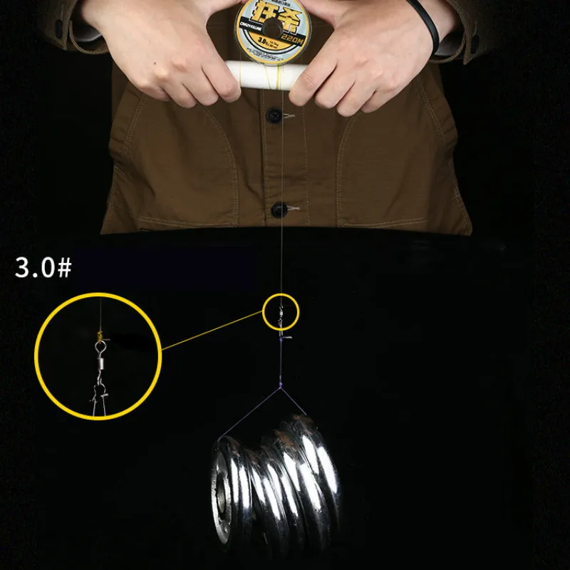 Línea de Pesca de competición de fluorocarbono, 220m, 0,4 #-10,0 #, superfuerte, hundimiento en el Mar, Accesorios de Pesca - imagen 5