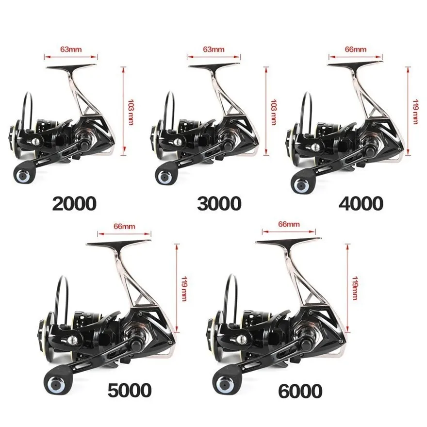 TEBEN GTS III carrete de pesca Jigging de Metal de agua salada mano izquierda derecha 9BB arrastre máximo 12-20Kg señuelo carpa Surf carretes de pesca - imagen 4