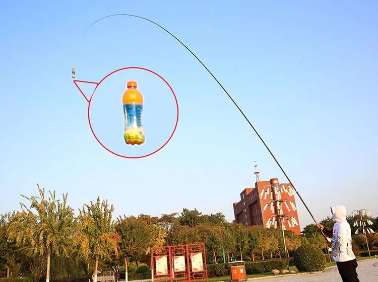 Caña de pescar telescópica de fibra de carbono, alimentador ultraligero con punta de repuesto A581, 8M, 9M, 10M, 11M, 12M, 13M - imagen 4