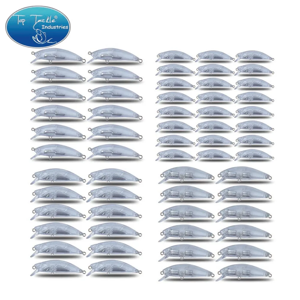 Señuelo de pesca CF ABS sin pintar manivela Minnow Hardbait 27 tipos Jerkbait Bass DIY para pesca de Lucio - imagen 3