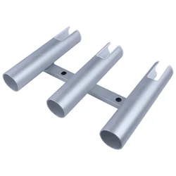 Soporte de cañas de pesca en aluminio con tubos para yate y barco