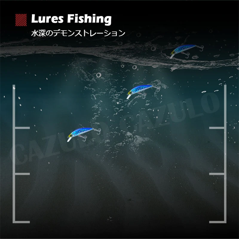 Señuelos De Pesca De hundimiento, Accesorios De Minnow, peso artificial, 6g, 50mm, cebos Wobblers De Pesca, artículos para carpa, Leurre - imagen 5