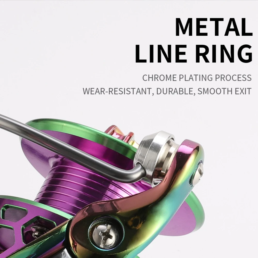 2021 Spinning Fishing Reel 14+1BB 1000-6000 8-15kg Max Drag Moulinet Peche All Metal Aluminium Spool Saltwater Reel CNC En Mer - imagen 4