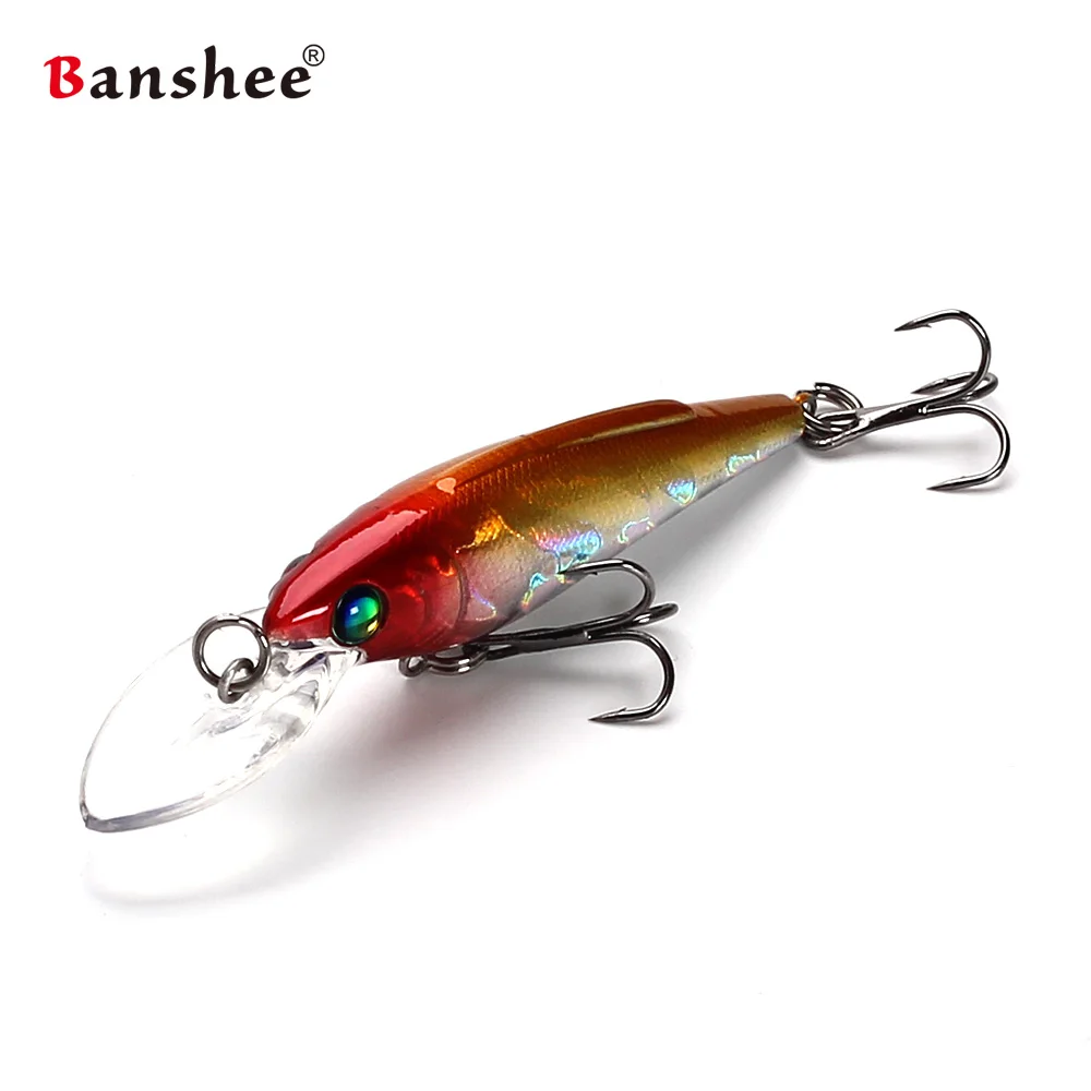 Banshee 55mm 3,7g señuelo de pesca de agua dulce K223 boca pequeña perca de lubina Bluegill Tourt buceo poco profundo Jerkbait Minnow Crankbait