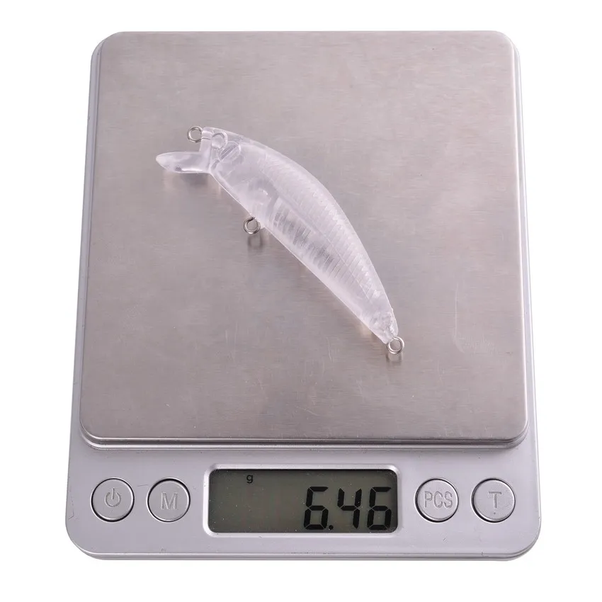 Wobbler Minnow flotante, cebo Artificial de plástico duro para pesca, aparejo de señuelo de lubina, 71mm, 6,4g, Topwater Crankbait 20 piezas - imagen 5