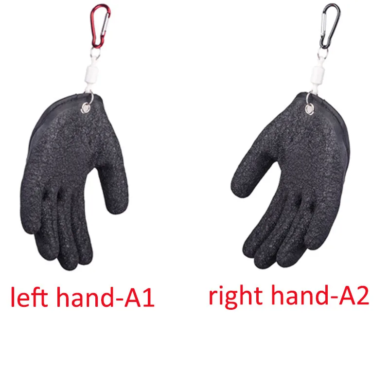Guantes de trabajo de una sola mano antideslizantes, guantes de látex para atrapar peces, antiperforación, anticorbata, guantes de pesca magnéticos impermeables - imagen 2