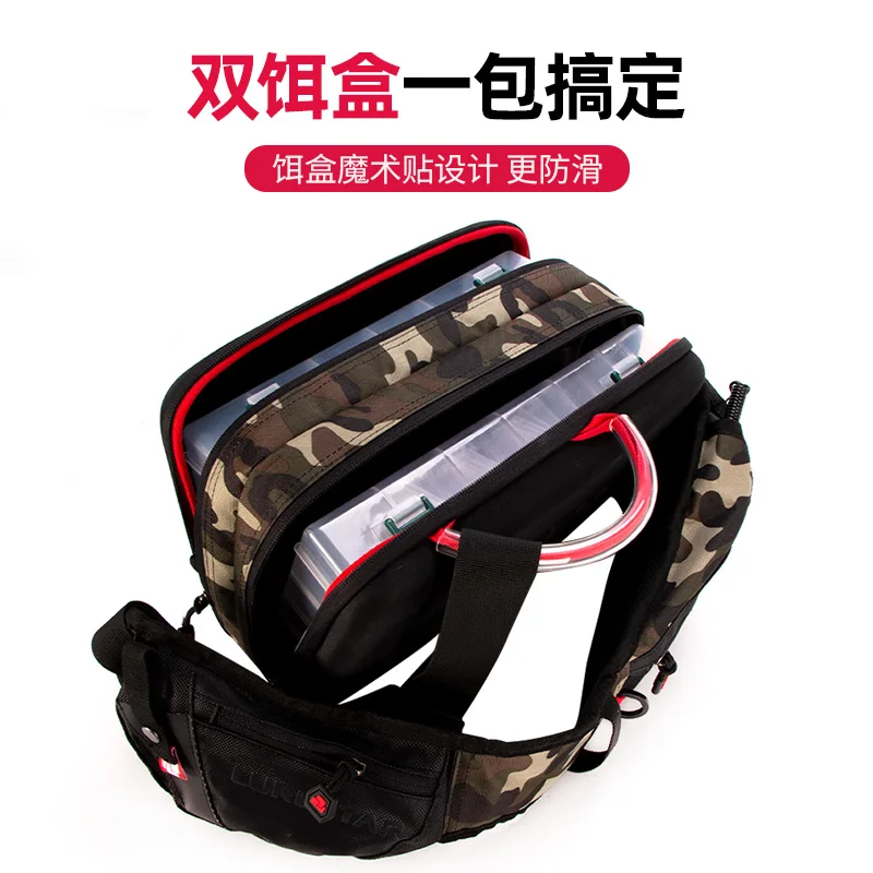 Lurestar bolsa de pesca de un solo hombro, caja de almacenamiento de cebo, aparejos de pesca de señuelo de calidad, 2 uds. - imagen 2