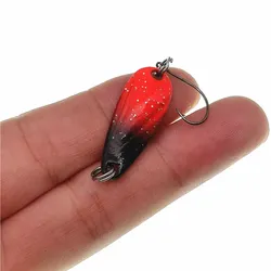 Cuchara giratoria de cobre para trucha con anzuelo único