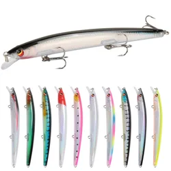 Señuelo de pesca flotante de tiro largo, cebo duro para Lucio, Isca Artificial, aparejos de pesca, 13,8 cm, 15,4g, 1 ud.