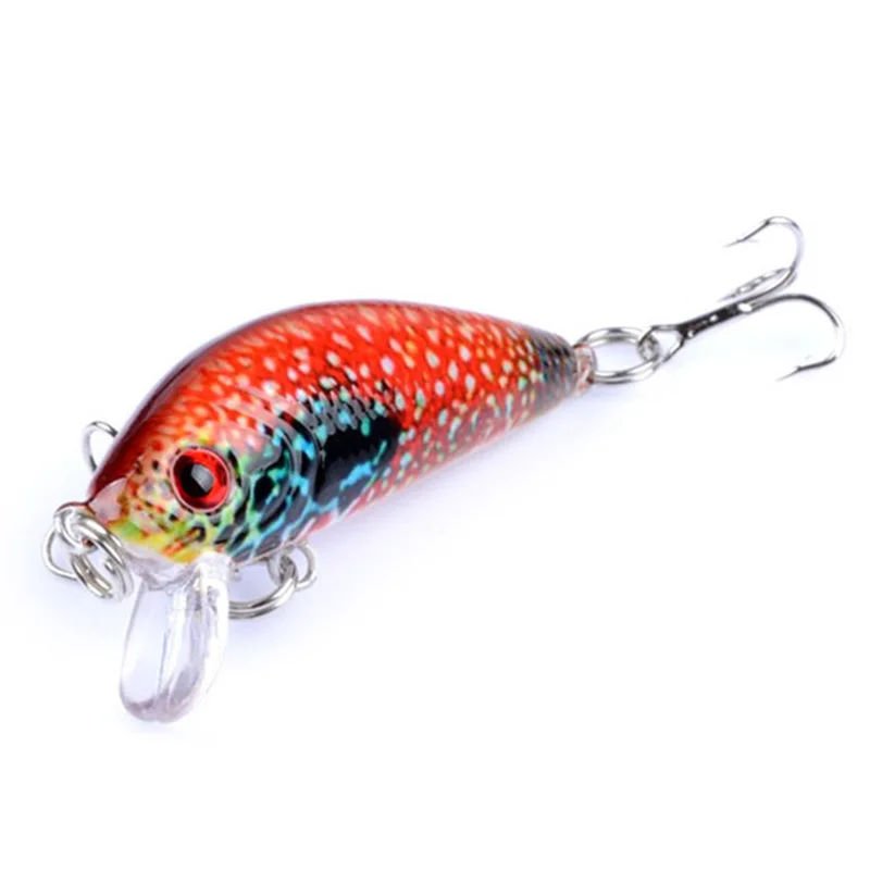 Señuelos de Pesca Minnow, 50mm, 4,5g, manivela Artificial, cebo duro Crankbait, Wobblers, señuelo de Pesca de Japón, 1 ud. - imagen 5