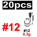 20pcs size 12 0.3g