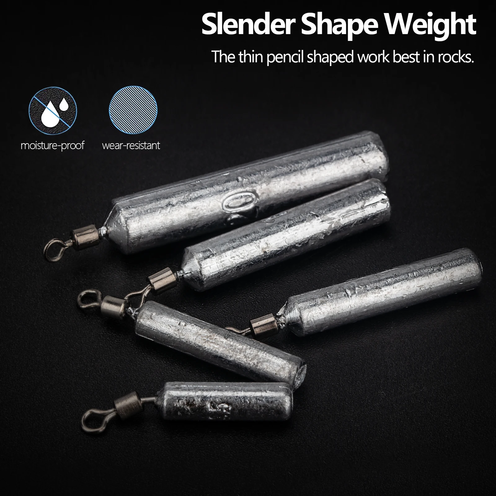 THKFISH-Kit de pesas de pesca, 28 Uds., 3,5g, 5g, 7g, 10g, 14g, 20g, plomo, Kit de pesas de tiro, colgante de cables de pesca - imagen 4