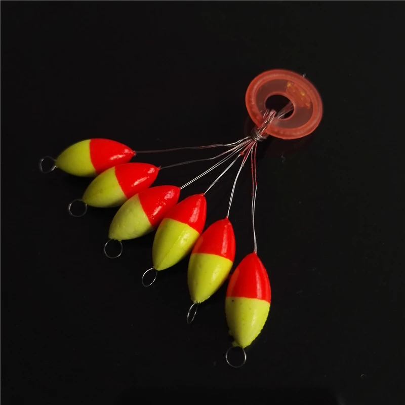 Seven-star-flotador de Pesca de carpa, accesorios de colores mezclados, boyas de Pesca, tamaño grande, mediano y pequeño, 60 piezas (10 paquetes) - imagen 2