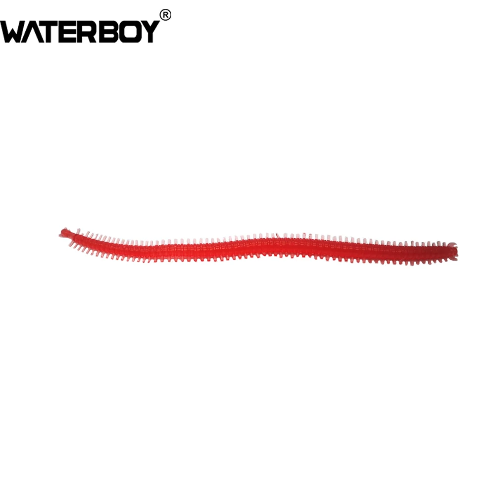 WATERBOY-señuelo suave de 13cm/2g, gusano de tierra Artificial, cebo de pesca de mar, accesorios de señuelo de gusano de tierra, 10 unids/lote - imagen 4