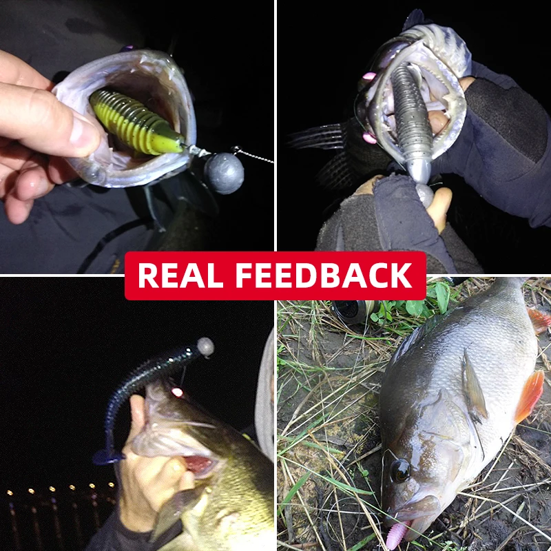 MEREDITH Señuelos Blandos Swimbait Impacto Oscilante Cebo Lubina 85mm 5.5g 10PCS - imagen 5