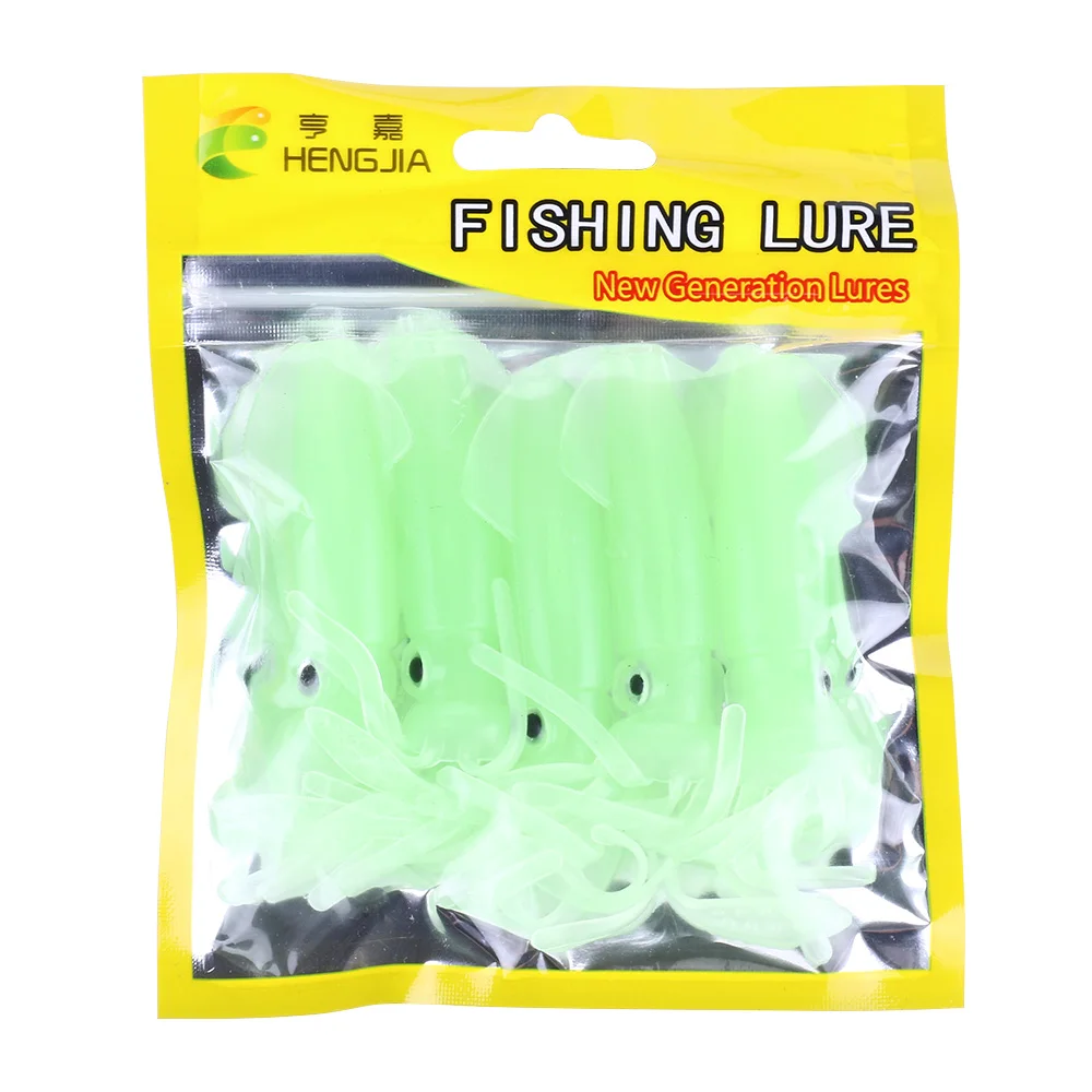 Pulpo de goma luminoso Leurre – Vinilo para calamar y curricán - imagen 4
