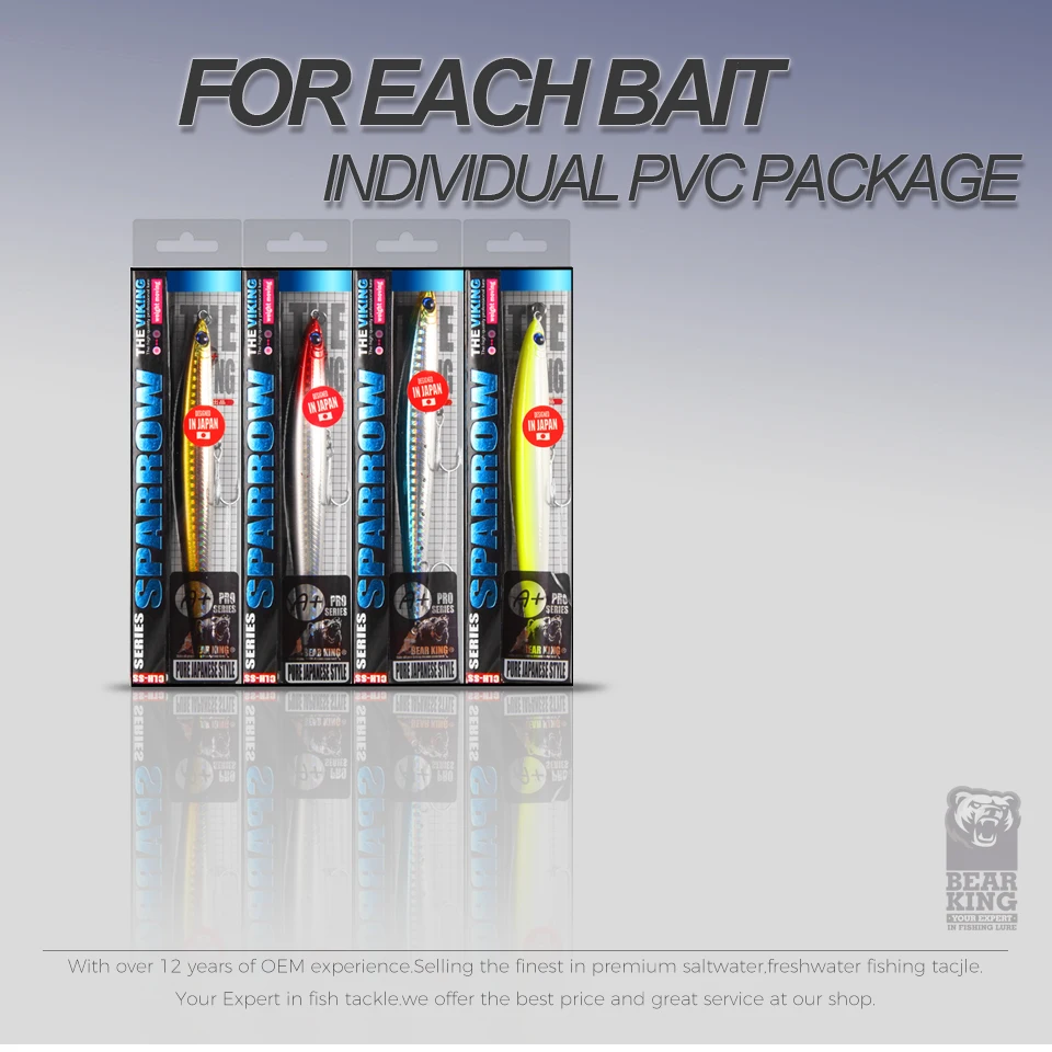BEARKING 125mm 28g súper fundición Señuelos de pesca superiores cebos duros calidad acción profesional penceilbait aparejos de pesca hundidos - imagen 3