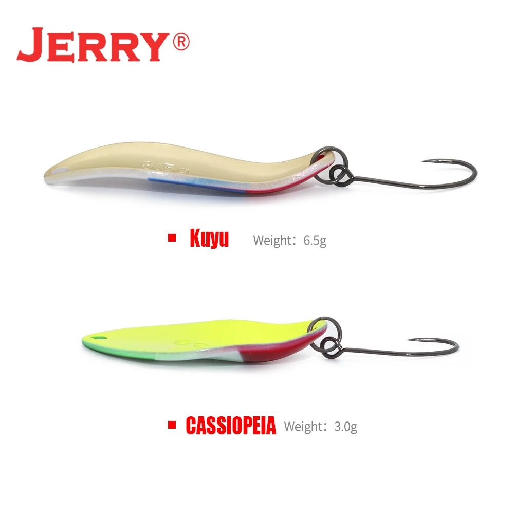 Jerry-señuelo de pesca de Metal ultraligero, Wobblers, cuchara, cebos duros, trucha de salmón, cebo Artificial, Pike, perca, Kit de señuelo giratorio - imagen 3