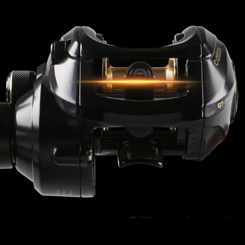 Baitcast-carrete de Pesca fundido, Molinete de Pesca de alta velocidad 7,0: 1, balsa, buque de Pesca lejano, ruedas, carretilla Peche, arrastre máximo de 8KG - imagen 4