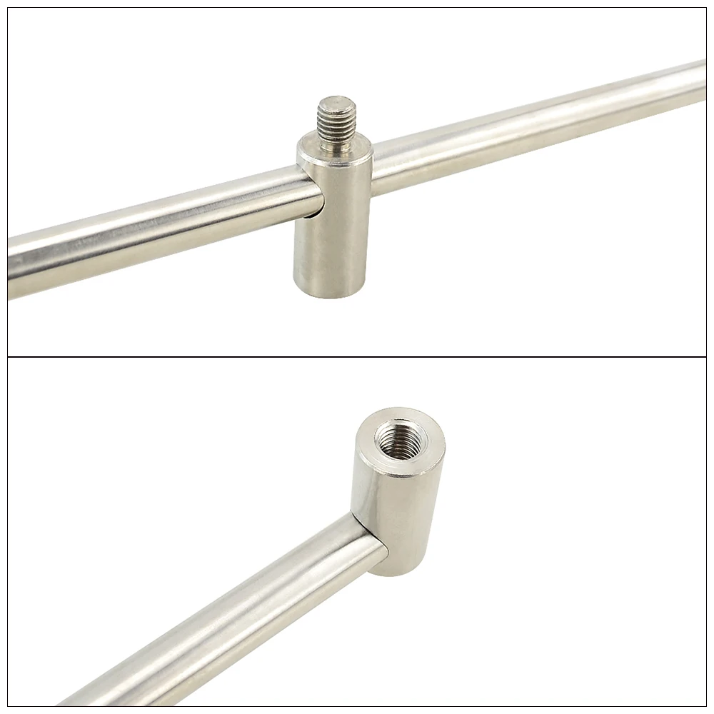 1 Juego de varillas de Banco de acero inoxidable para pesca de carpa y barra de zumbido para 3 varillas. - imagen 4