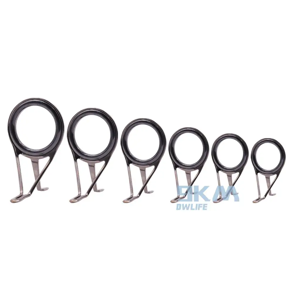 Kit de reparación de caña de pescar de acero inoxidable, 50 piezas ~ 120 piezas, componentes de construcción, 4mm ~ 38mm, Kit de reparación de anillo de cerámica - imagen 2