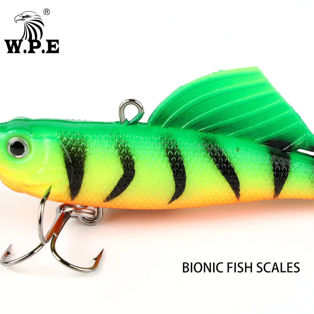 Cabezal de Plomo Wobbler Swimbait 75mm 23,5g – Señuelo suave para lucio - imagen 5