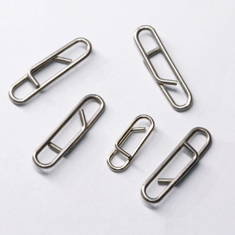 Potente broche de Pesca de acero inoxidable, Pin de enlace rápido, Conector de enclavamiento, 15/18/23MM, 1000/1500/2000 Uds.