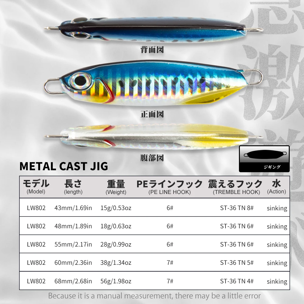 Hunthouse-anzuelo de Metal para agua de aaltwin, Señuelos de Plomo Fundido de Metal, anzuelo pequeño, Jigging, lubina - imagen 2